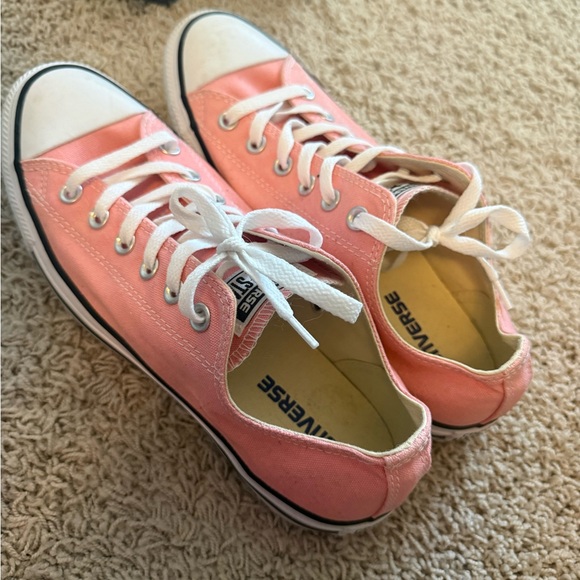Converse Shoes - Converse Pink Low-Top Canvas Sneakers